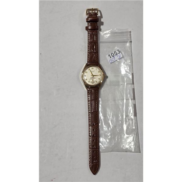 VINTAGE ACCURIST 21J SUB 2ND,  MAN WIND WATCH  RUNS