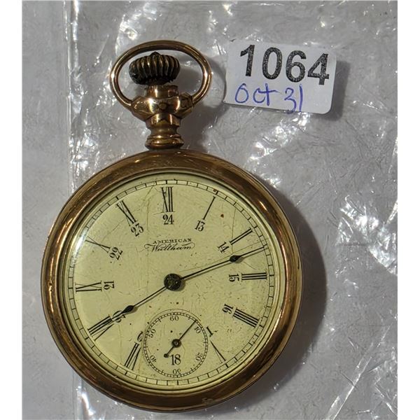 VINTAGE WALTHAM, POCKET WATCH, FOR REPAIR