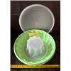 Image 2 : Vintage Tupperware Jello Mold, 3-Piece Set.  1970’s Mint Green.