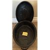 Image 3 : Vintage Blue Enamel Graniteware Roaster, Large, Handled.  Comes with Lid.