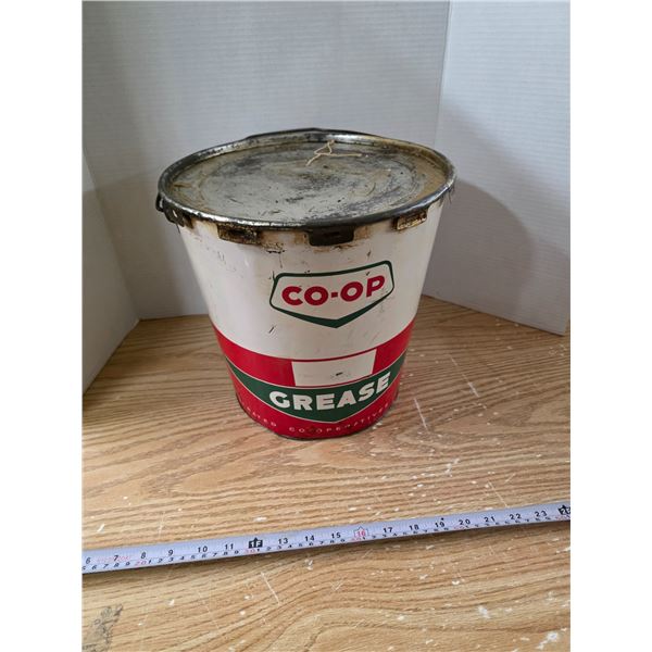 Vintage Co-Op Grease Pail ~ Half Full