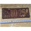 Image 1 : 1926 Sask License Plate
