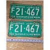 Image 1 : Pair of Sask 1965 Farm Licence Plates