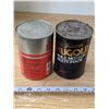 Image 3 : (2) Vintage 1L Oil Tins – Full