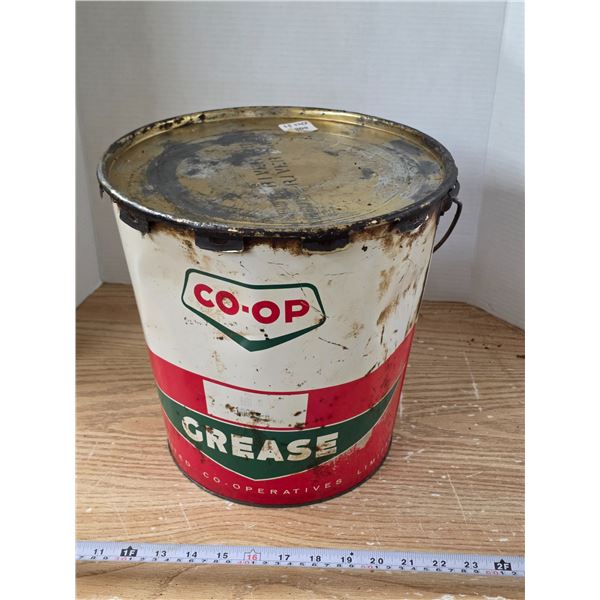Vintage Co-Op Grease Pail ~ Half Full