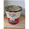 Image 1 : Vintage Co-Op Grease Pail ~ Half Full