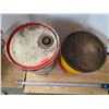 Image 2 : Vintage Esso & Shell Oil Pails – Empty