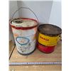 Image 3 : Vintage Esso & Shell Oil Pails – Empty