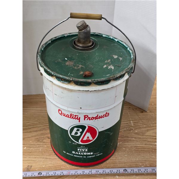 B/A 5-Gallon Oil Pail – Empty