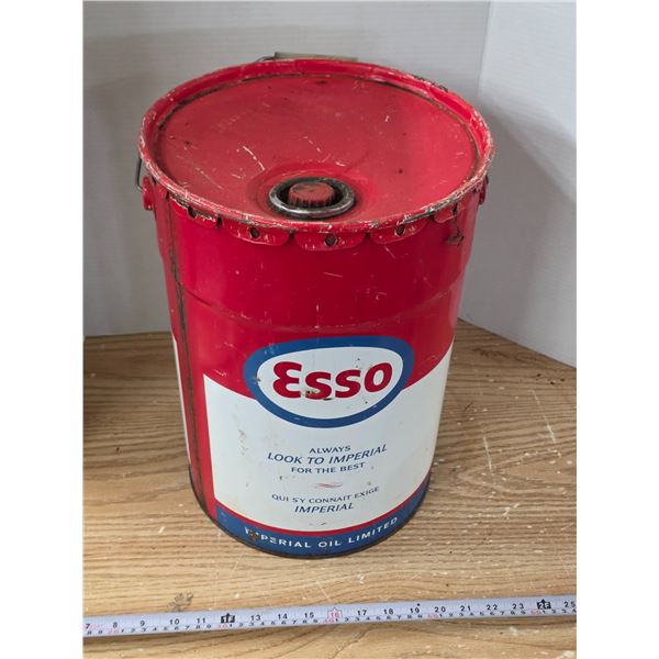 Esso 5-Gallon Oil Pail – Empty