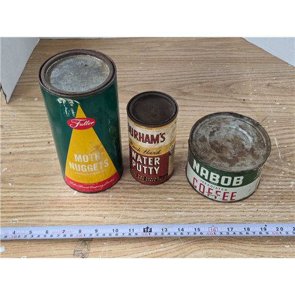 (3) Vintage Tins