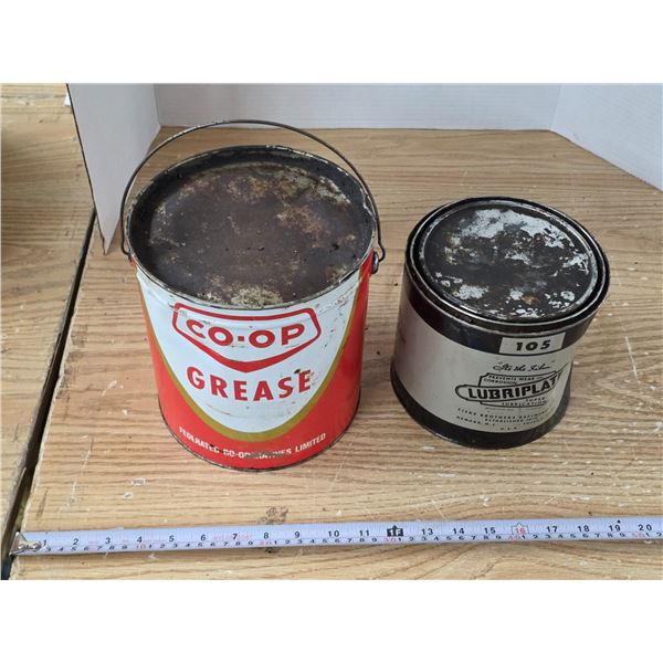 Co-Op & Lubriplate Vintage Pails – Full