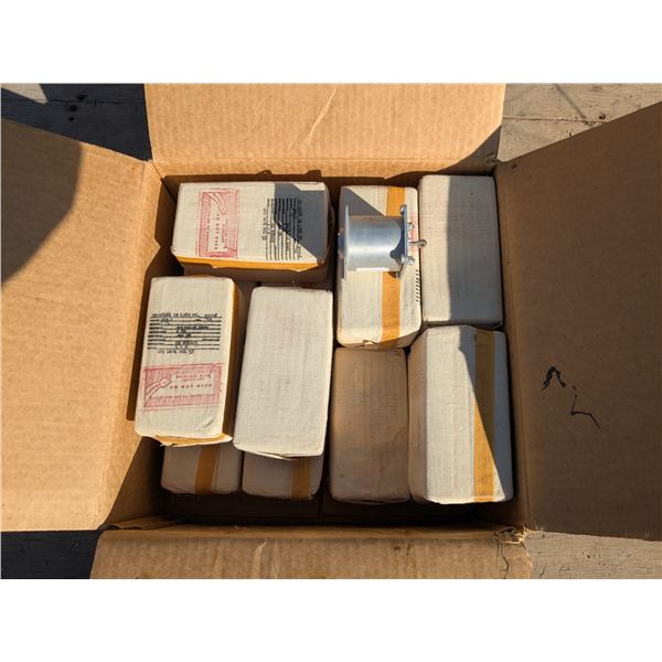 Box of military vehicle solenoid assemblies