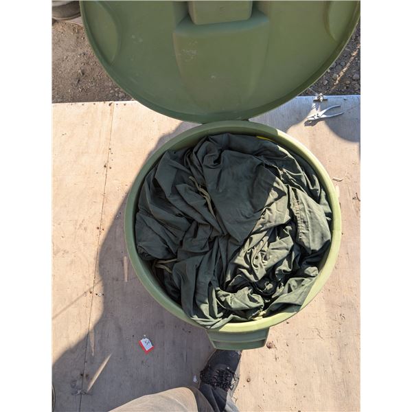 Barrel of military arctic sleeping bag liners