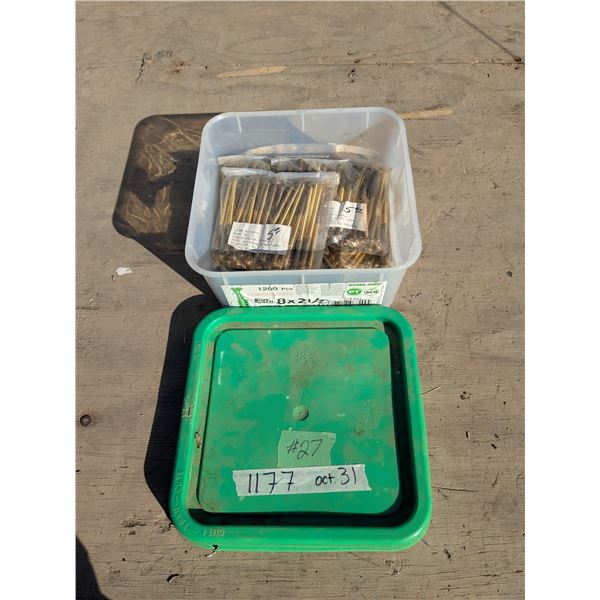 Box of 300 military brass screws