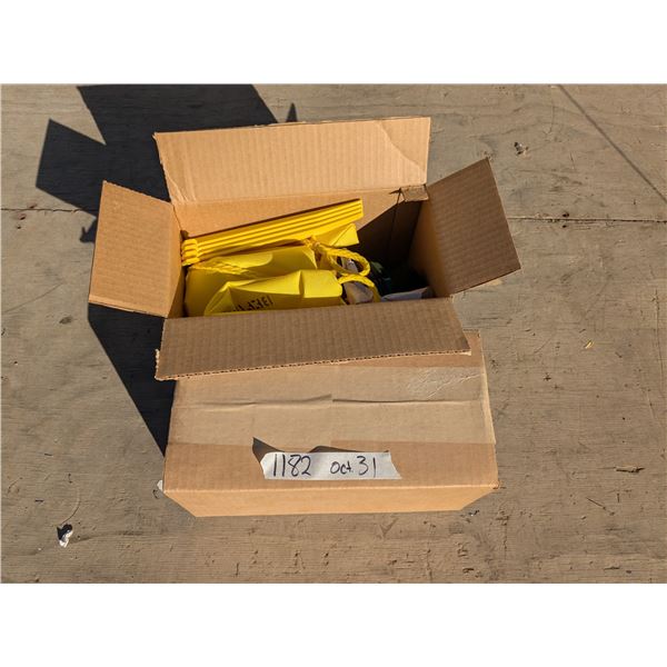 2 military yellow warning light markers