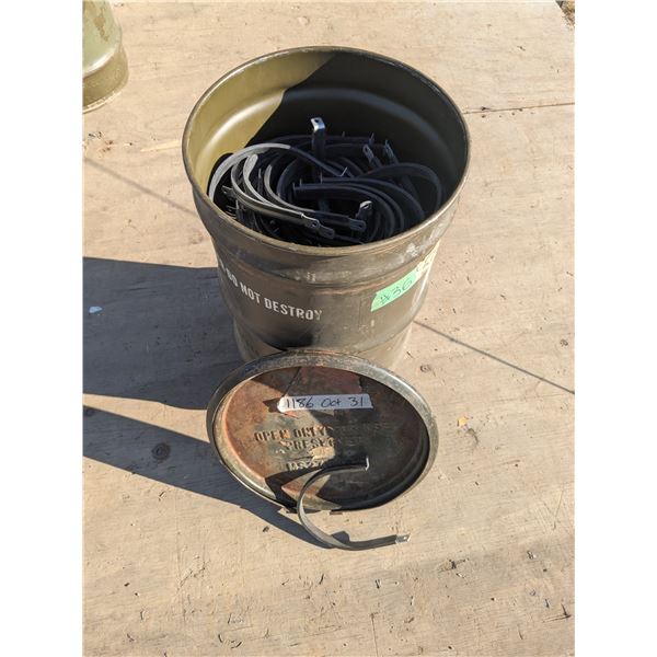 Military barrel of 3” vibration dampening “C” clamps