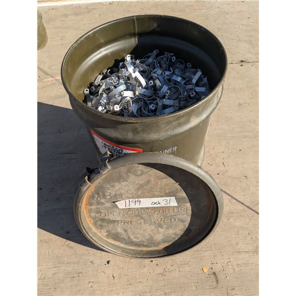Military barrel of aluminum clamps