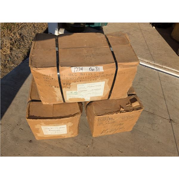 3 boxes of military 150 ft. webbing arrestor straps