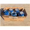 Image 1 : Box of 5 jars ½” blue aluminum nuts