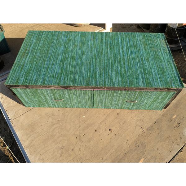 ¾” plywood 2 drawer storage cabinet 60" x 30" x 16"H