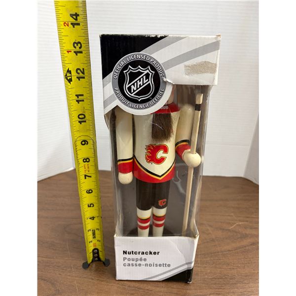 NHL Calgary Flames Nutcracker in Original Box