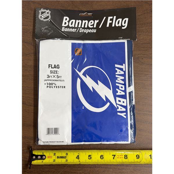 NHL Tampa Bay Lightning Banner/Flag, 3’ x 5’ in Original Pkg