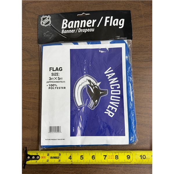 NHL Vancouver Canucks Banner/Flag, 3’ x 5’ in Original Pkg
