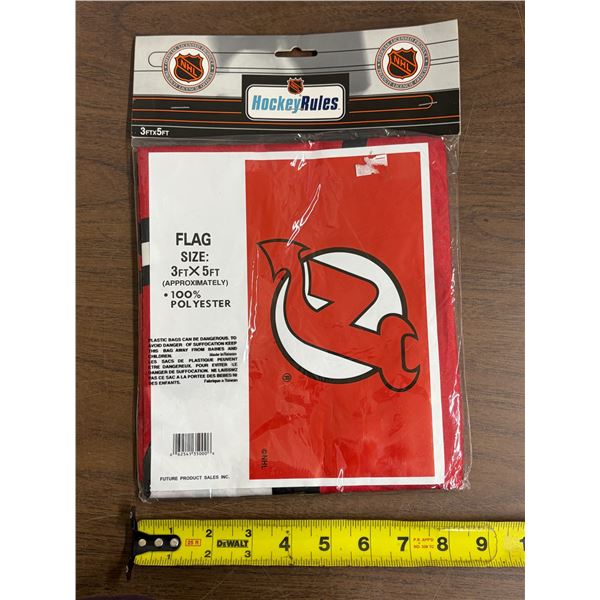 NHL New Jersey Devils Banner/Flag, 3’ x 5’ in Original Pkg
