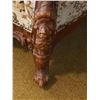 Image 8 : Ornate Carved Wood Settee with Floral Upholstery, 64" Wide x 31" Deep x 44" High