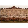 Image 9 : Carved Wood Rococo Style Sofa With Floral Upholstery, Approximately 122 Inches Wide