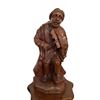 Image 1 : Hand-Carved Wooden Sculpture of Violin Player, 18" Height