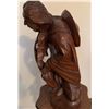 Image 5 : Hand-Carved Wooden Sculpture of Violin Player, 18" Height