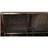 Image 3 : Decorative Brass Fireplace Screen with Mesh Panel, 55" Wide x 25" High