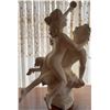 Image 1 : Large Plaster Figurative Sculpture of Satyr and Female, 29 Ft Height by loren chabot