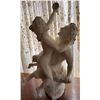 Image 2 : Large Plaster Figurative Sculpture of Satyr and Female, 29 Ft Height by loren chabot