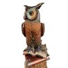 Image 2 : Porcelain Owl Figurine by Prof. Mollica on Books with Ornate Gold Base
