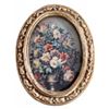 Image 3 : 4 Oval Miniature Portrait Prints With Ornate Gold-Tone Frames