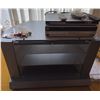 Image 4 : Panasonic TV Stand With Philips DVD Player and Zenith VHS VCR, Remotes and Cables
