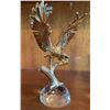 Image 4 : Gilt Metal and Cut Crystal Eagle Figurines on Crystal Bases