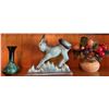 Image 1 : Beswick England #369 Ceramic Donkey Figurine and Decorative Vase Lot
