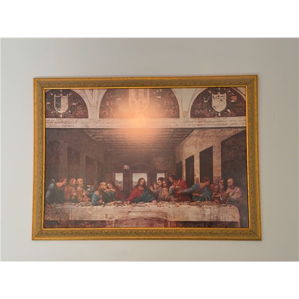 Framed Print of The Last Supper, 44" x 31"