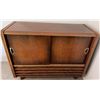 Image 2 : Isabella Stereo Console With Radio, Record Player, Sliding Doors, 42"W x 15"D x 33"H