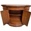 Image 3 : Wooden Demilune Cabinet with Two Doors and Interior Shelf
