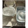 Image 1 : Glass and Ceramic Bakeware Lot With Lids and Handles, 7 Pieces