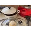Image 2 : Le Creuset Dutch Oven, Baking Pans, Glass Lids, Aluminium Cake Carrier & Bread Boxes