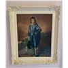 Image 2 : Framed Reproduction Prints Blue Boy and Pinkie Ornate White Frames