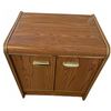 Image 3 : Two-Piece Wood Laminate Bedroom Furniture Set With Brass Handles