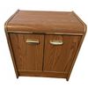 Image 4 : Two-Piece Wood Laminate Bedroom Furniture Set With Brass Handles