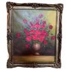 Image 1 : S. Sulcan Signed Oil Painting, Floral Still Life in Ornate Frame